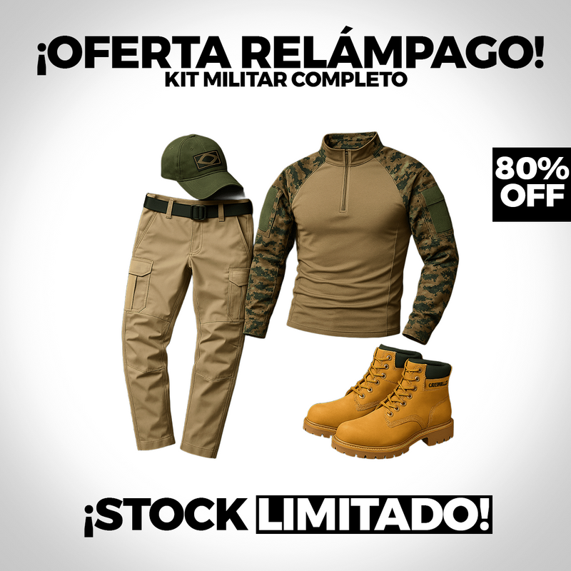 Conjunto Táctico Completo [Camisa, Pantalón y Botas] + Gorra de Regalo | PROMOCIÓN ESPECIAL 30 AÑOS - ENVÍO GRATIS
