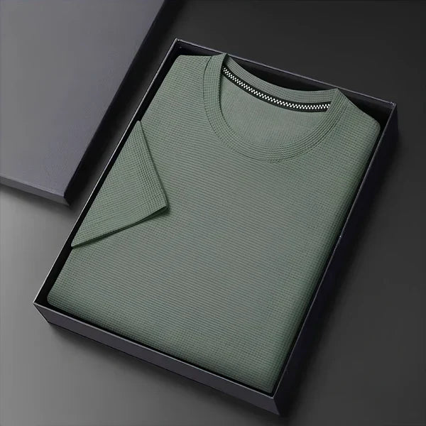[PAGA 3, LLEVE 5] KIT DE CAMISAS DE SEDA COLOR HIELO ALPHA + OBSEQUIOS: 4 BERMUDAS DE LINO, RELOJ Y PERFUME