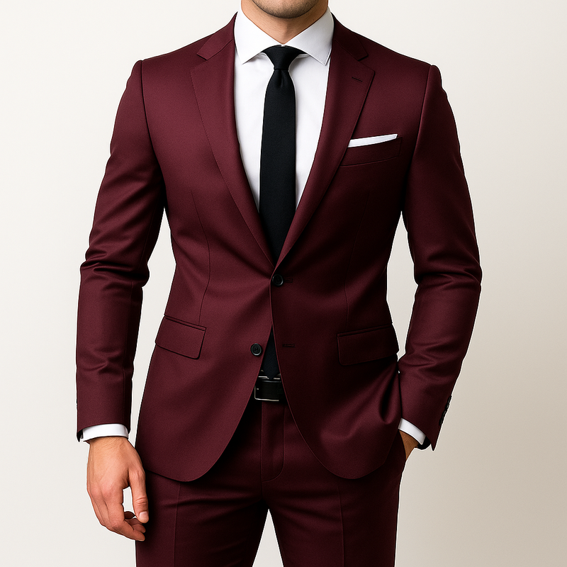 Conjunto de traje formal completo en tela Oxford Canvedish | REGALO: Corbata | PROMOCIÓN ESPECIAL 30 AÑOS - ENVÍO GRATIS