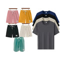 Conjunto de 5 Camisetas T-Shirt Anti Olor Lisas + 5 Pantalones Cortos de Lino | PROMOCIÓN ESPECIAL 30 AÑOS - ENVÍO GRATIS