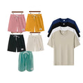 Conjunto de 5 Camisetas T-Shirt Anti Olor Lisas + 5 Pantalones Cortos de Lino | PROMOCIÓN ESPECIAL 30 AÑOS - ENVÍO GRATIS