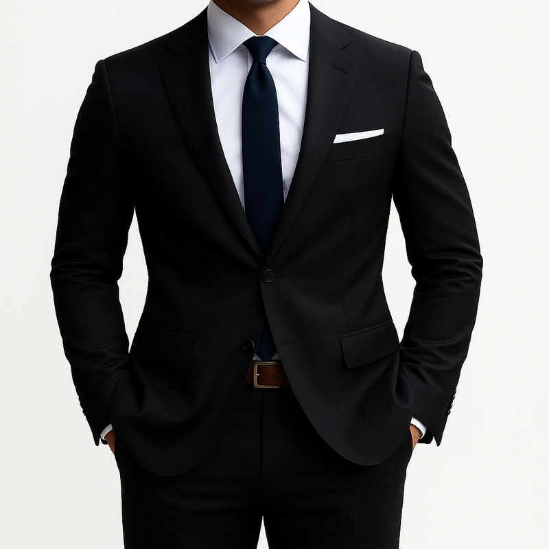 Conjunto de traje formal completo en tela Oxford Canvedish | REGALO: Corbata | PROMOCIÓN ESPECIAL 30 AÑOS - ENVÍO GRATIS