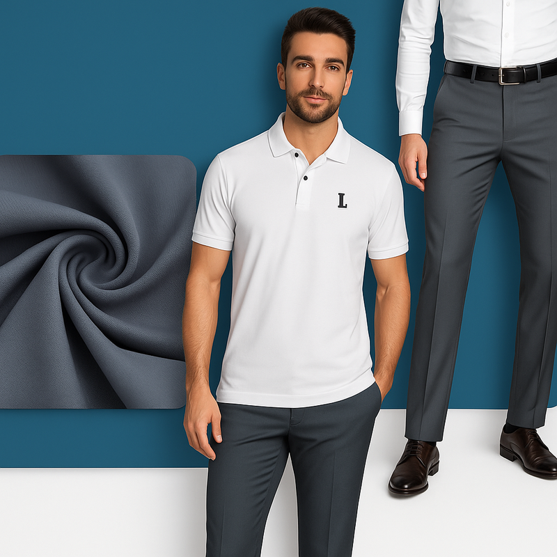 ¡PAGÁ 3, LLEVÁ 5! Kit de Camisas Polo de Sastrería Hilo a Hilo en Seda Color Hielo + 2 REGALOS: 3 Pantalones y un Reloj | PROMOCIÓN ESPECIAL 30 AÑOS - ENVÍO GRATIS
