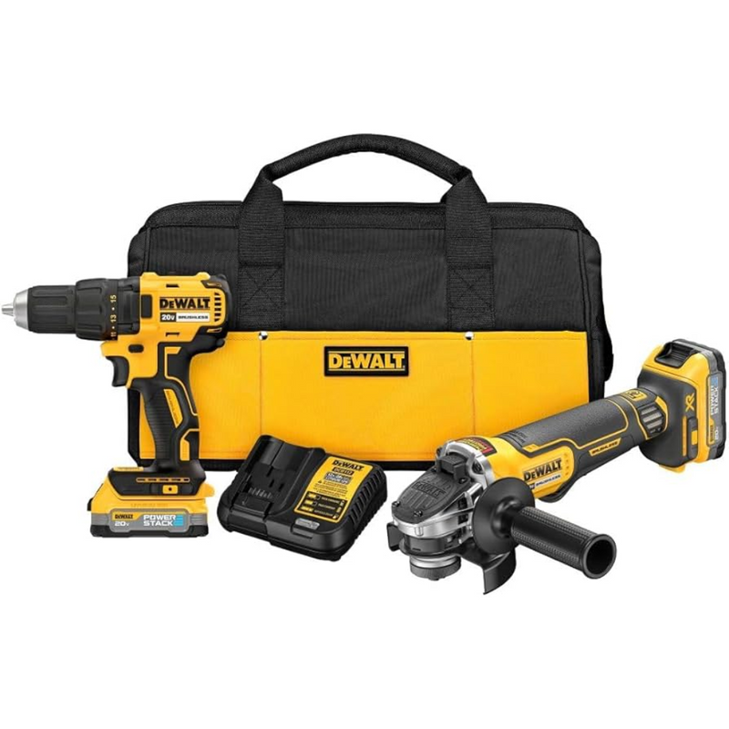 KIT DEWALT ORIGINAL: QUEDAN 6 UNIDADES - TALADRO INALÁMBRICO + AMOLADORA DE ALTO IMPACTO + 26 ACCESORIOS + 2 BATERIAS - PROMOCION CIERRE DE LA TIENDA - ENVÍO GRATIS (promoción solo hoy)