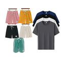 Conjunto de 5 Camisetas T-Shirt Anti Olor Lisas + 5 Pantalones Cortos de Lino | PROMOCIÓN ESPECIAL 30 AÑOS - ENVÍO GRATIS