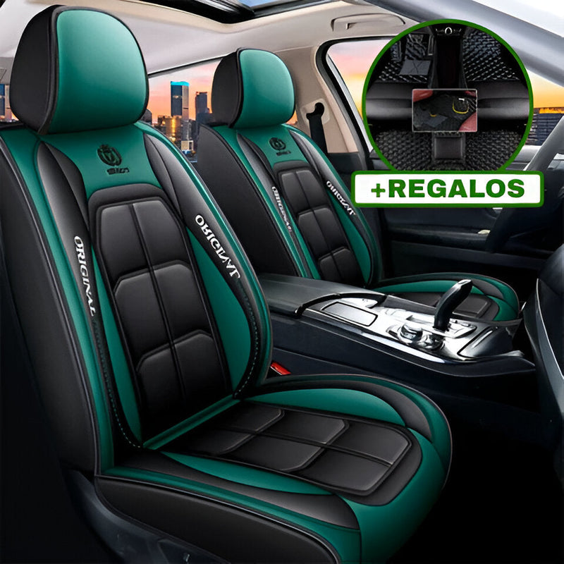Compra 1 y llévate 3 Funda para Asiento de Auto Nuke de Cuero Legítimo Universal + REGALO: Alfombra Completa | PROMOCIÓN ESPECIAL 30 AÑOS - ENVÍO GRATIS