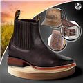 Kit Bota Masculina Ortopédica Force en 100% Cuero Bovino + Cinturón Country, Gorra Modão y Cartera | PROMOCIÓN ESPECIAL 30 AÑOS - ENVÍO GRATIS