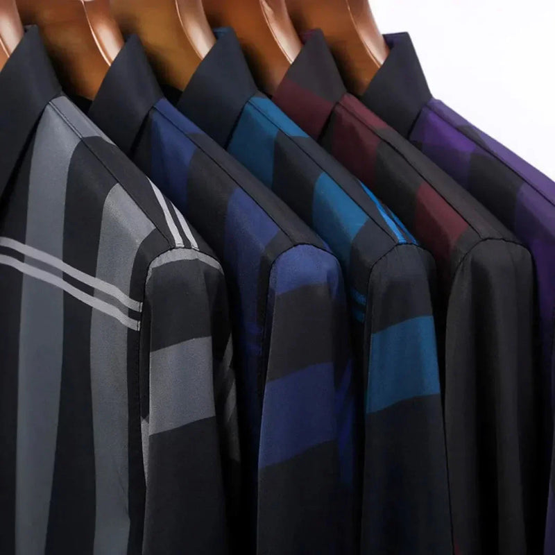 Camisa de Hombre de Manga Larga a Cuadros