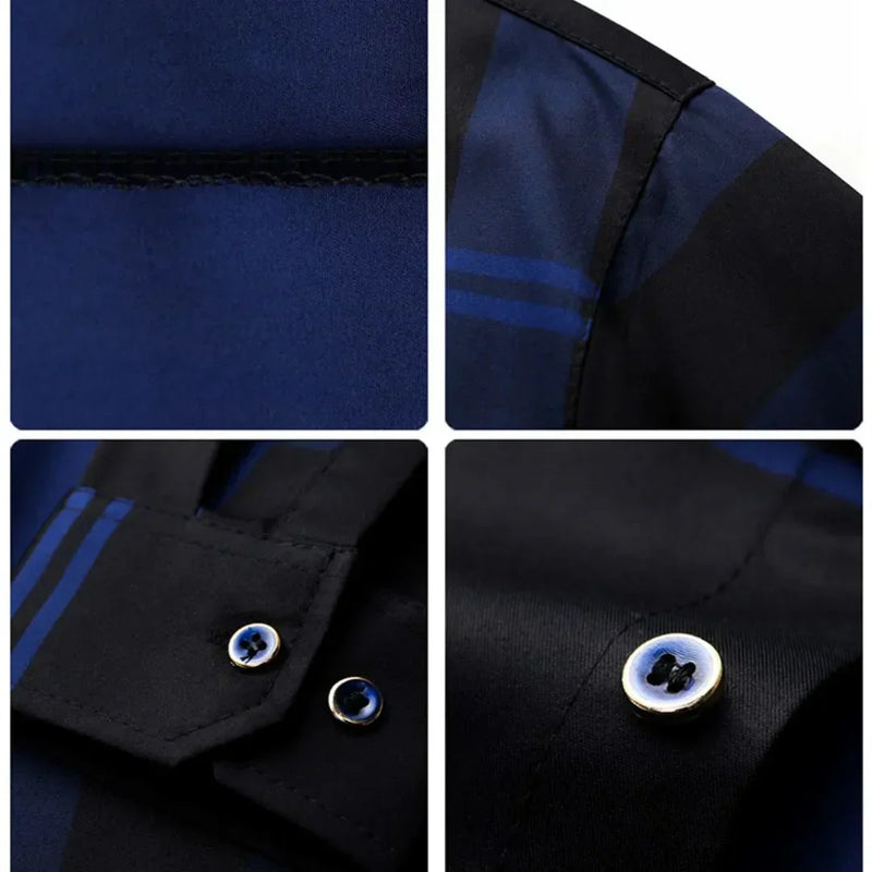 Camisa de Hombre de Manga Larga a Cuadros