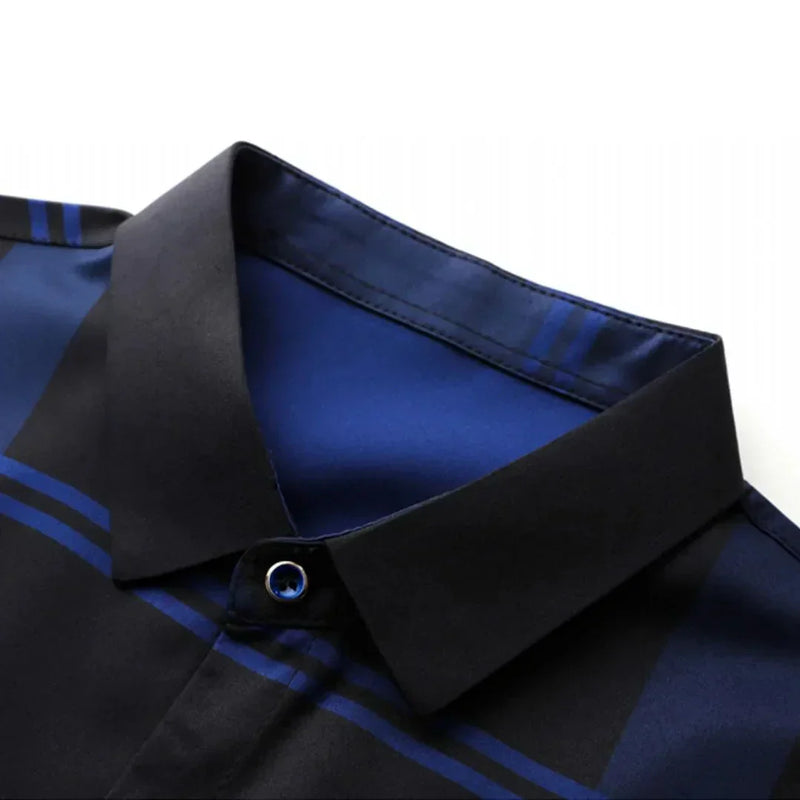 Camisa de Hombre de Manga Larga a Cuadros