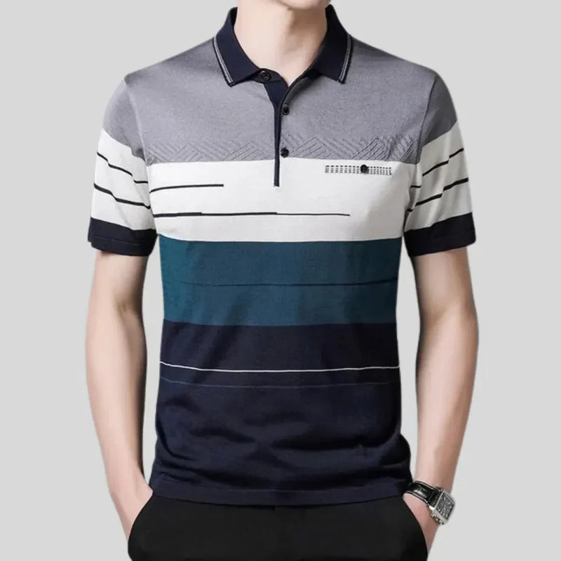 Camisa Polo Rayada para Hombre