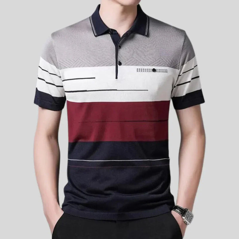 Camisa Polo Rayada para Hombre