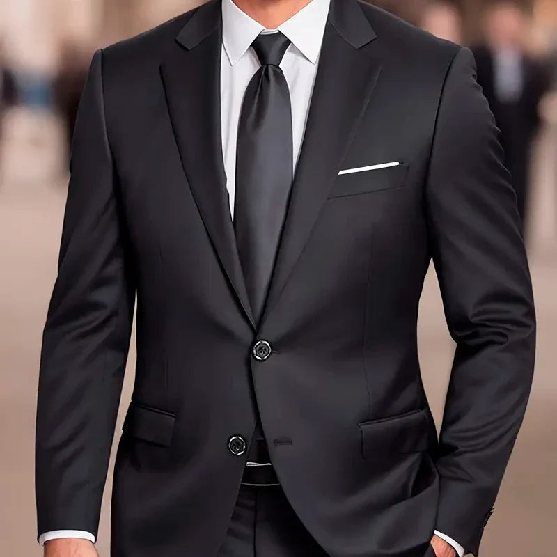 Conjunto de traje formal completo en tela Oxford Canvedish | REGALO: Corbata | PROMOCIÓN ESPECIAL 30 AÑOS - ENVÍO GRATIS